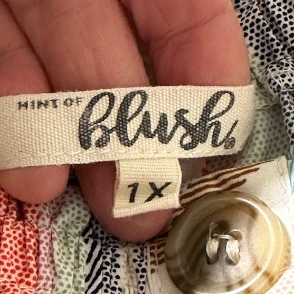 Plus Size Stripe Pull On Jump Suit 1X - Picture 2 of 5